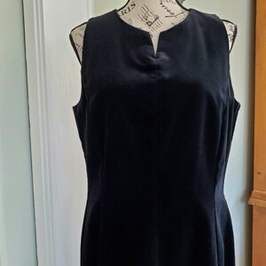 Vintage Laura Ashley Black Velvet Evening Dress